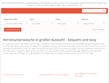 Tablet Screenshot of markenunterwaesche.net